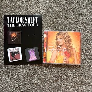 Taylor swift pins and beautiful eyes cd